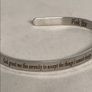 Stainless Steel Serenity Prayer Cuff